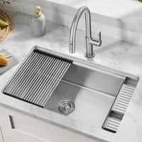 Quality 33" Undermount Stainless Steel Kitchen Sink Single Bowl 18 Gauge With SUS304 for sale