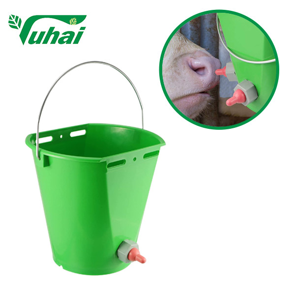 Quality Animal Feeding Buckets With Multiple Size Teats Nipple 8l Cattle Feeder Buckets for sale