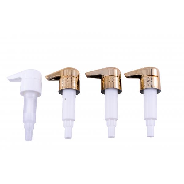 Quality Food Grade 28mm Lotion Pump Head Cover 28/400 Gold Dispenser 8.0cc For Dosage Syrup Bottle for sale