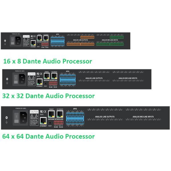 Quality Digital Signal Processing Dante Audio Controller Real Time Audio Processing for sale
