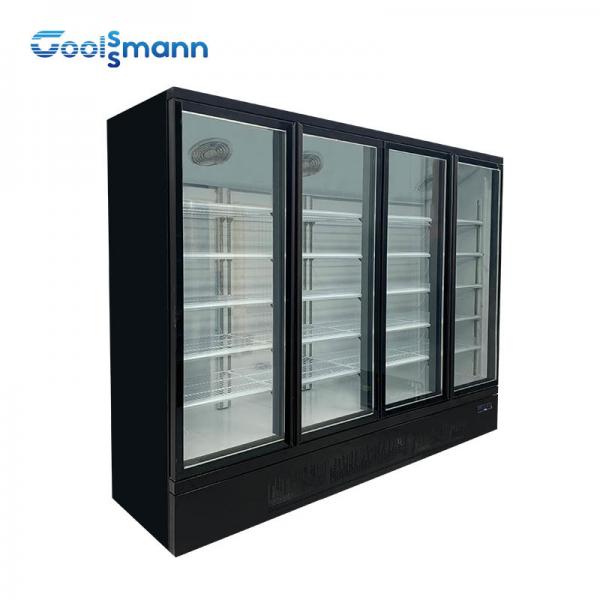 Quality 360L Vertical Showcase Freezer , Double Insulating Upright Display Freezer for sale