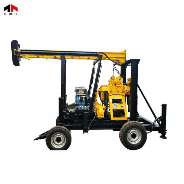 Quality 557rpm Trailer Mounted 200m Portable Well Drilling Rig for sale