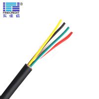 Quality AWM2464 22AWG 3Cores Multi Conductor Shielded Cable PVC Insulated Power Cord for sale