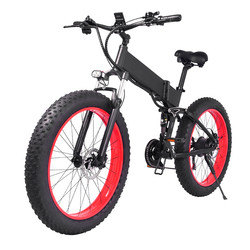 Quality Folding 750Watt Fat Tire Electric Mountain Bike Snow Electric Bicycles for sale