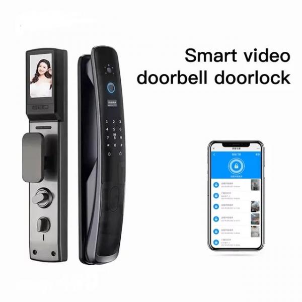 Quality Household Tuya Wifi Smart Door Lock With Face Recognition for sale