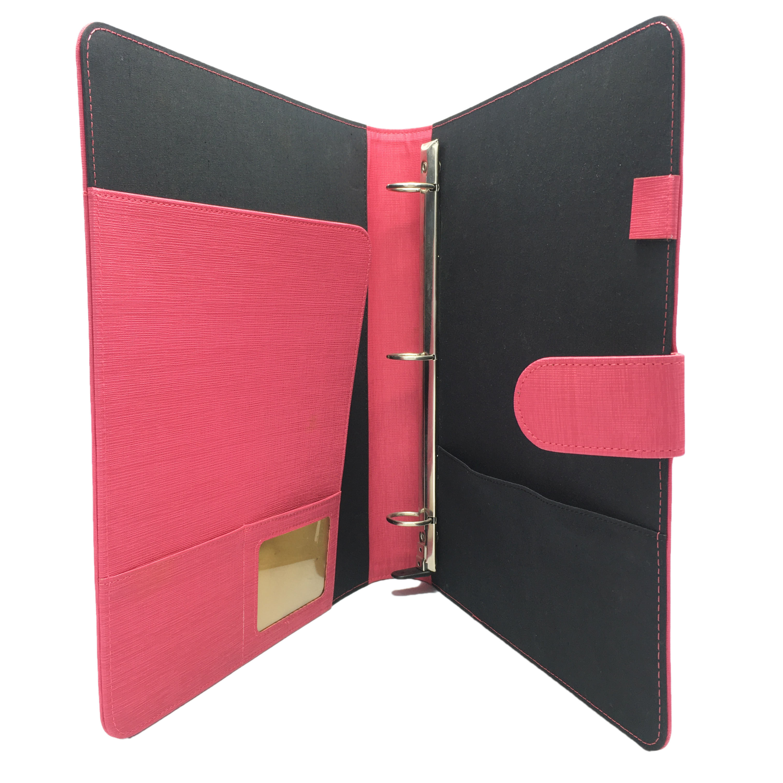 China ODM OEM Office Decorative Hanging File Folders Customize Leather 3 Ring Binder for sale