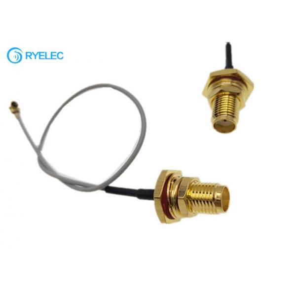 Quality Waterproof IP67 SMA Female Connector With Ring To Ipex 150mm 1.13mm Pigtail RF Cable for sale