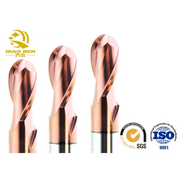 Quality Two Edge Carbide Ball End Mill High Speed Aluminum Cutting End Mills for sale