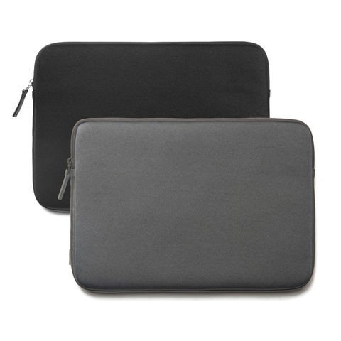 Quality Customized Laptop Bag Sleeves , Neoprene Laptop Case with black grey color for sale