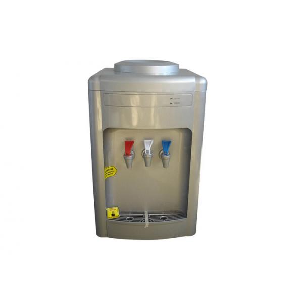 Quality Desktop Hot Warm Cold Water Dispenser With 3 Taps Silver Painting Color for sale