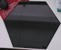 China Greenhouse Black Tempered Glass Tabletop , Tempered Plate Glass Hexagon factory