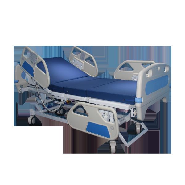 Quality Nursing Full Electric Hospital Bed With Premium Foam Mattress And Half Rails for sale