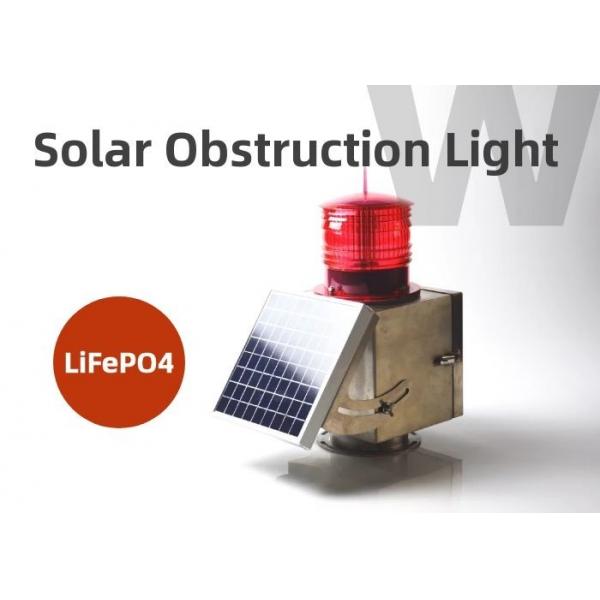 Quality Medium Intensity ICAO Type B Obstruction Light IP67 Solar Powered Aviation Light for sale