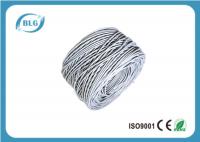 China UTP Gray Cat5e Lan Cable 305m Conductor 4 Pairs CCA 0.48mm HD-PE Insulation PVC Jacket factory