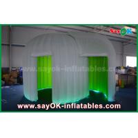 China Green Background Inflatable Photo Booth Enclosure Double - Deck Photo Booth Tent for sale