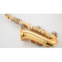 China Golden Eb Alto Saxophone Sax Brass Body White Shell Keys Woodwind Instrument saxophone soprano  The timbre of the instru factory