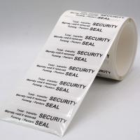 Quality Tamper Proof Seal Security Sticker for sale