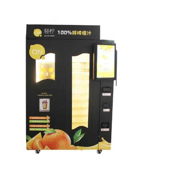 Quality Fruit Salad Freshly Squeezed Orange Juice Vending Machine With 32 Inch Screen for sale