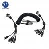 China Truck Rear View Camera System Truck Trailer Coiled Cable , Waterproof 7 Pin Cable factory