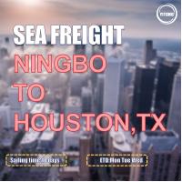 Quality HMM COSCO Liner Ocean Sea Freight Logistics From Ningbo To Houston Texas America for sale