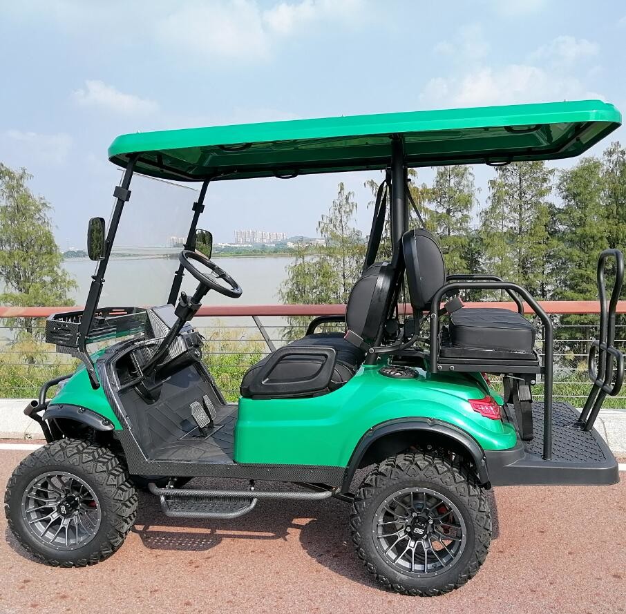 China China Made 4 Wheel Disc Brake Small Golf Cart High Chassis Electric Cheap Golf Cart 10 Inch Display 4 Seater Golf Cart C factory
