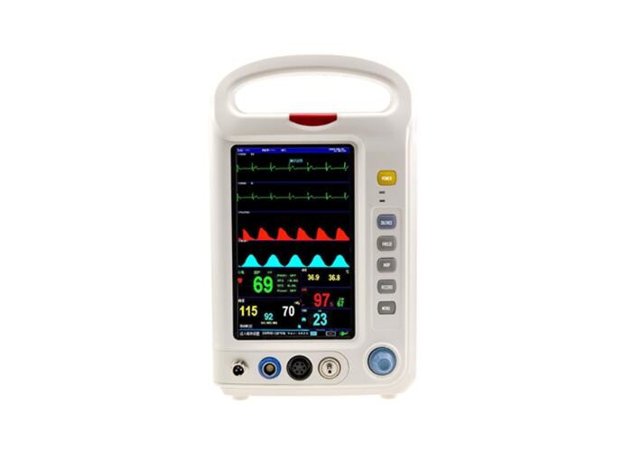China 7 inch Transport Multi-parameter Monitor Medical Patient Monitor With Multi Channel ECG Display factory