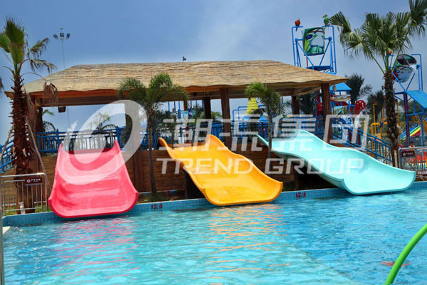 Quality Big kids Playground Slide with Aqua Play , Fiberglass Water Slides for Kids for sale