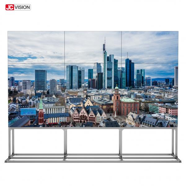 Quality 55inch 3x3 Seamless Monitor Wall  Mount Bracket LCD Splicing Screen Video Wall for sale