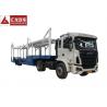 China Goose Neck Car Carrier Truck , ABS Automobile Transport Trailers 14200KG Payload factory