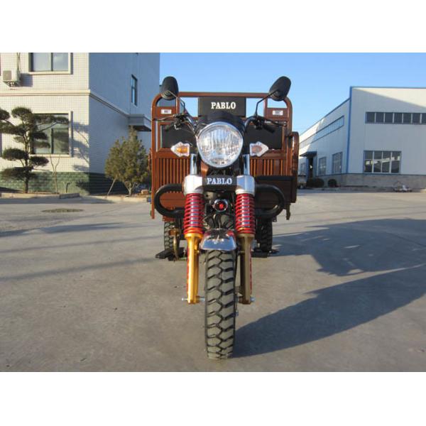 Quality Golden Color Three Wheel Cargo Motorcycle For Long Distance Riding for sale