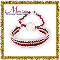 China 2012 new style red, white, black combined links friendship bracelets for ornament LS027 factory