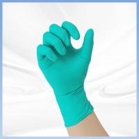 Quality Green Nitrile Gloves Powder Free Latex Free For Painting Chemical Resistant for sale