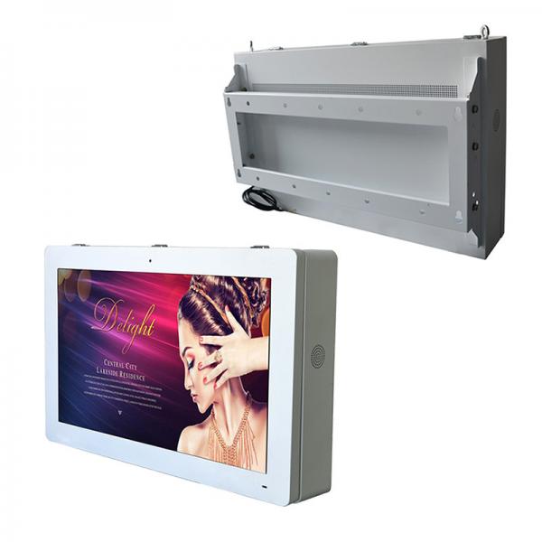 Quality Wall Mounted Outdoor Advertising LCD Display Kiosk 65 Inch Touch Screen 2000cd for sale