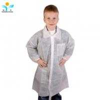 China Unisex YIHE Disposable Childrens Lab Coats PP SMS Nonwoven Collar factory