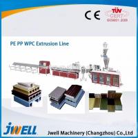China PE WPC products for outside decoration high output stable extrusion pressure plastic machinery factory