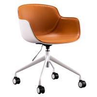 China Office Visitor Chair with Adjustable Height Vertical Lift and Technical Leather Material factory