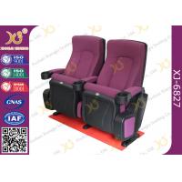 China OEM Folded 3d 4d 5d Movie Theater Chairs Red Color Movie Theatre Furniture factory