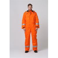 China 350gsm Orange Flame Proof Overalls for sale