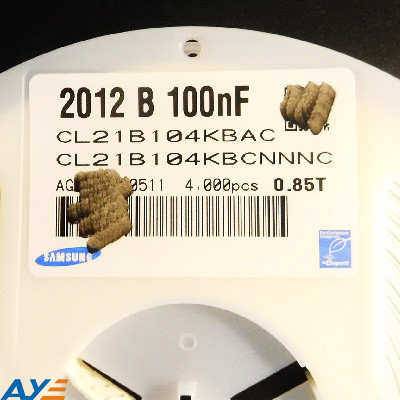 Quality CL21B104KBCNNNC Electronic Components Capacitors Multilayer Ceramic Capacitors MLCC 104K 50V 100NF for sale
