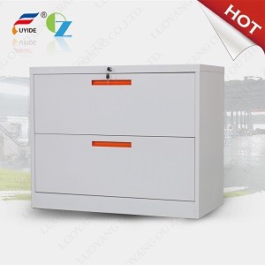 China 2 DRAWER LATERAL filing cabinet for office,H730XW900XD452mm,white color,in stock factory