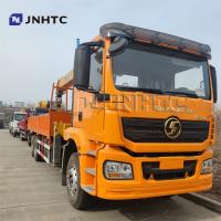 China SHACMAN Flat Bed Telescopic Truck Mounted Crane 4 Booms 10 Ton 3 Sections factory