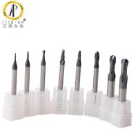 Buy cheap HRC 58 2 4 Flute Ball Nose Micrograin Tungsten Carbide Router Bits from wholesalers