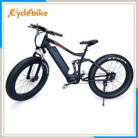 China 48V 500w Mid Drive Motor Kenda Tire Electric Fat Bike With 36v 10.4ah Samsung Lithium Battery factory