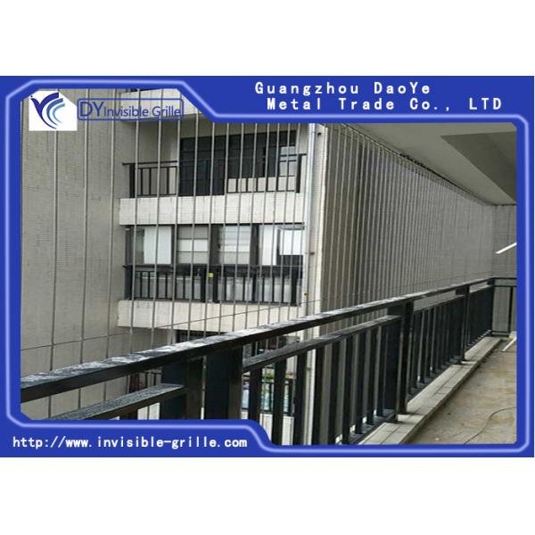 Quality Safety Grilles Stronger Foundation Frame Wire Aluminium for the Balcony Invisible Grille for sale