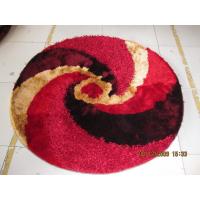 China Round Circle Polyester Thick Yarn Mixed Thin Yarn Shaggy Carpet and Rug factory