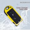China Travel Camping double usb solar mobile phone battery charger 5000mAh factory