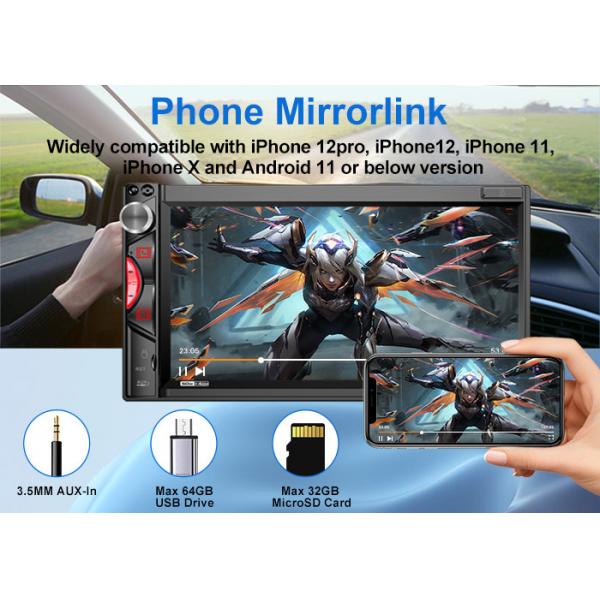 Quality Double Din MP5 Car Stereo Car DVD Player 9 RCA Port Wired Mirror Link Radio for sale