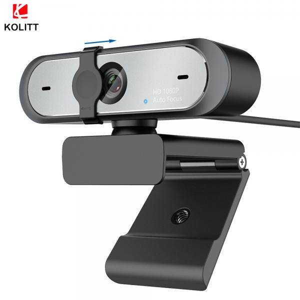 Quality 1944P Wide Angle Web Camera , 2 Mics Streaming HD Webcam With Privacy Cover for sale