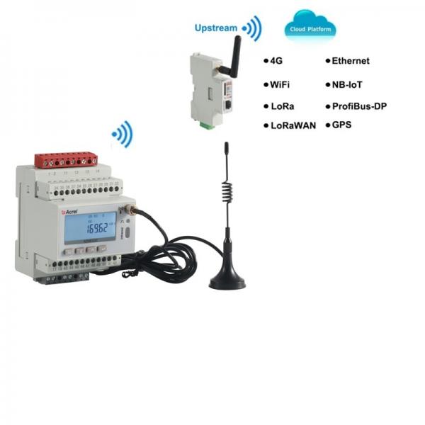 Quality class 0.5S 45-65Hz 3 Phase 4 Wire Kwh Meter , wifi energy meter for sale