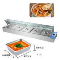 China Fast Food Electric Buffet Bain Marie with Stainless Steel Material at 1440*350*305mm factory